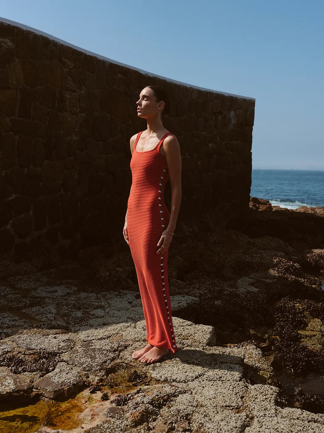 Vestido Awa Shell Red