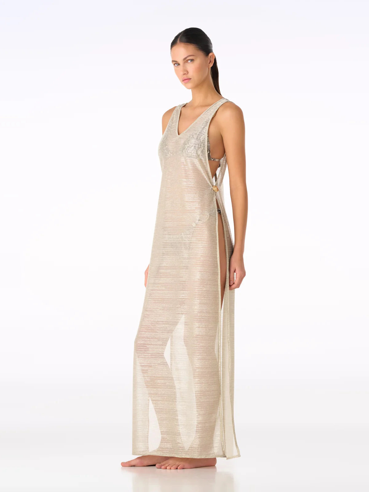 BELLUNIA DRESS GOLDEN MESH