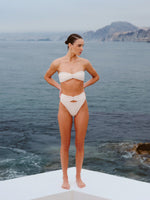 Top de Bikini Cane Shell Ivory