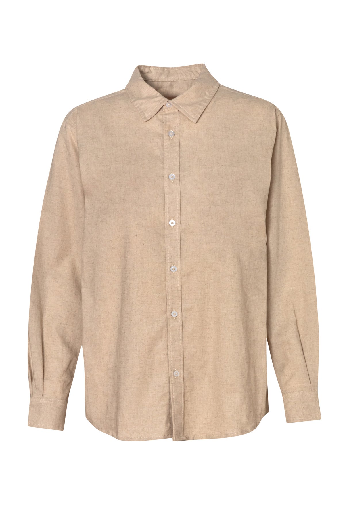 Camisa Clásica Para Hombre Almond