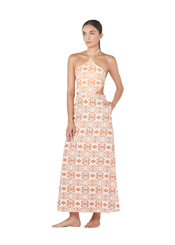 Vestido largo Cuarzo Ambar