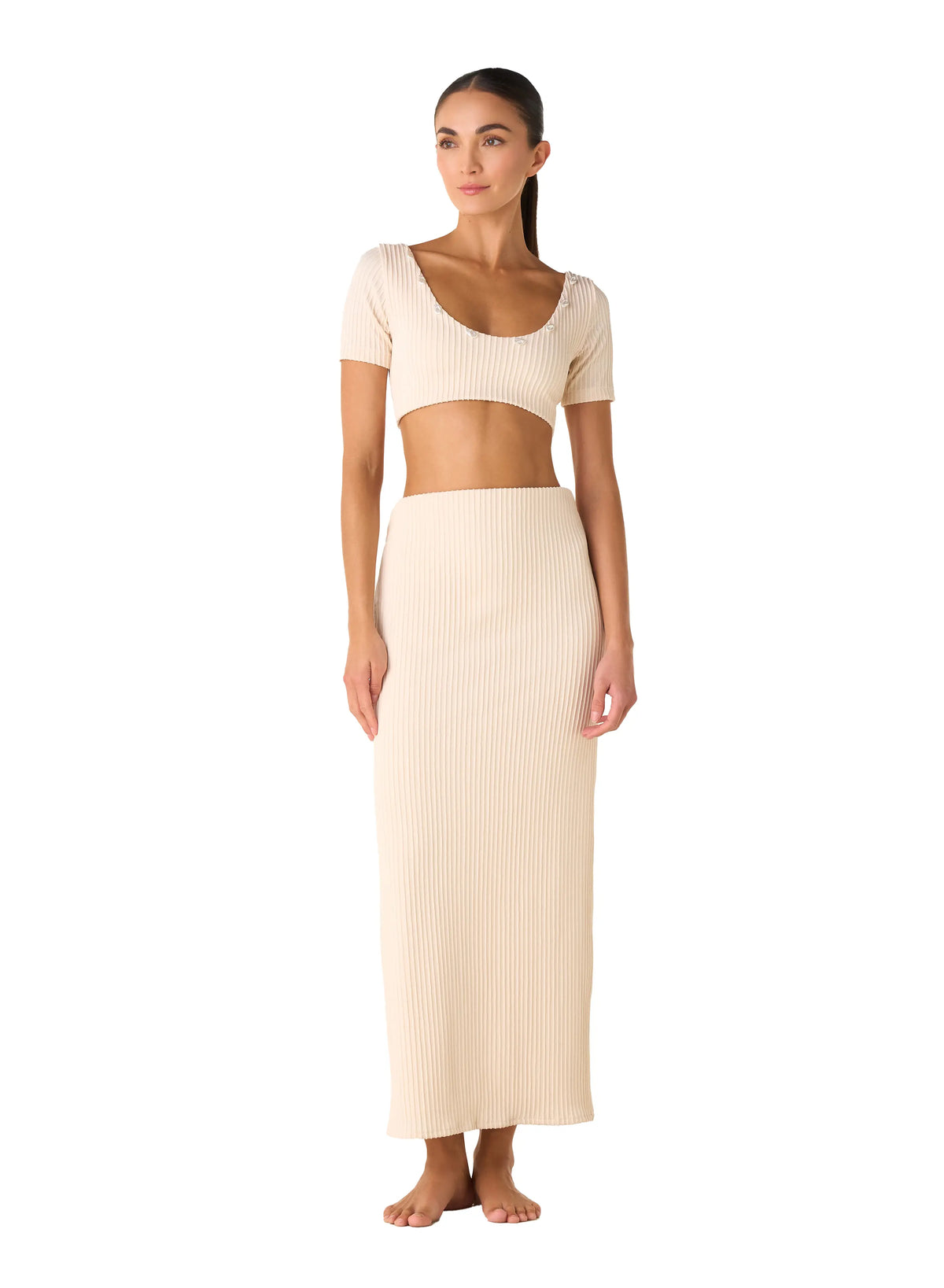 Top de Bikini Gaia Shell Ivory