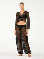 Camisa Lora Net Black