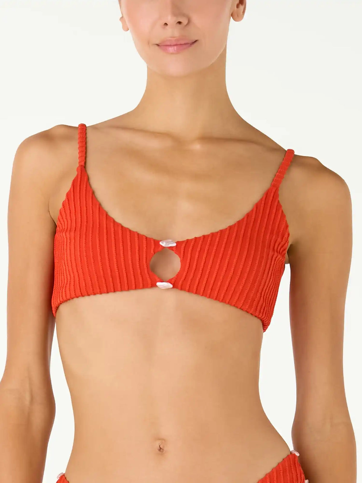 Top de Bikini Oriana Shell Red