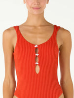 Vestido de Baño Entero Paloma Shell Red