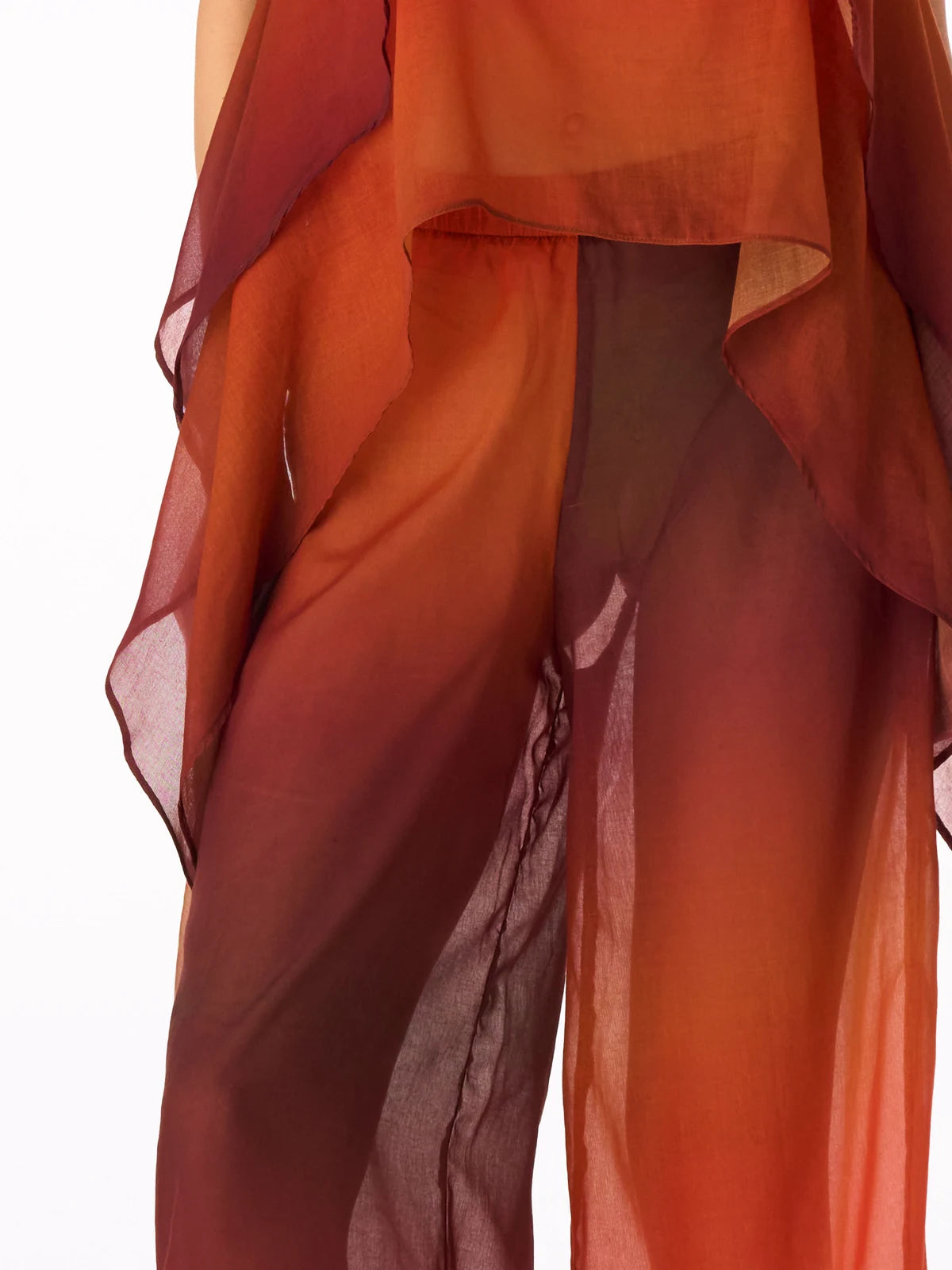 YERE PANTS OMBRE ORANGE