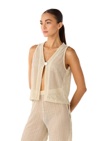 Camisa tipo chaleco Adara Nilo Ivory