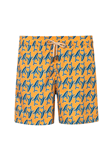 Pantaloneta de Baño Slim Baleia1 Gold