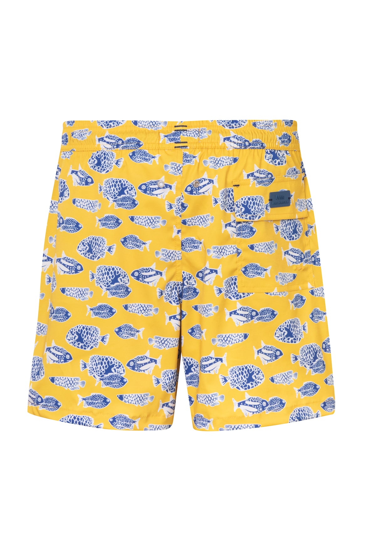 SWIM TRUNK BARU 4 YELLOW PRINTED