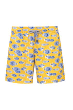 Pantaloneta de Baño Baru 4 Yellow Printed