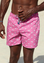 Pantaloneta de Baño Luca 10 Pink Printed