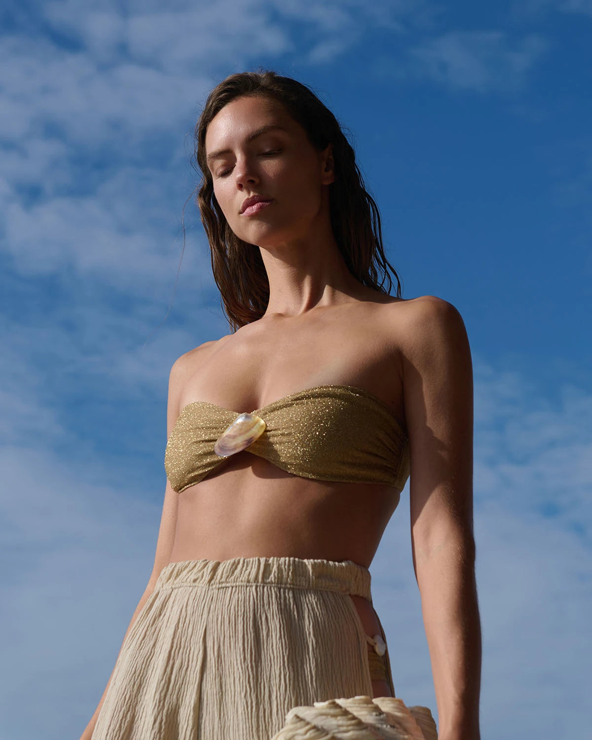 Top de Bikini Canela Dore