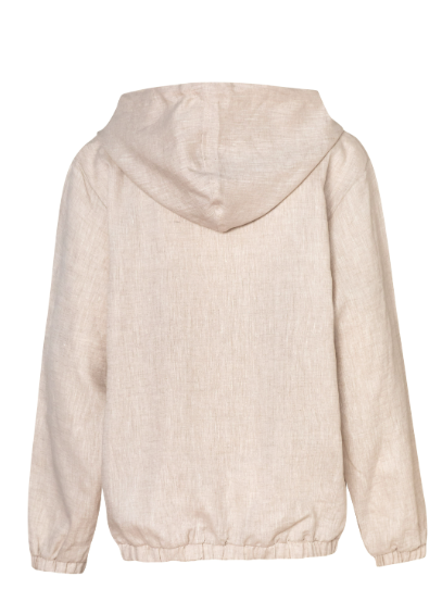 LINEN HODDIE KAKI