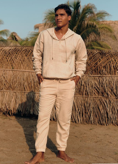 LINEN JOGGERS SAND