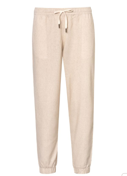 LINEN JOGGERS SAND