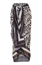 SARONG PAREO LAGUNA BLACK