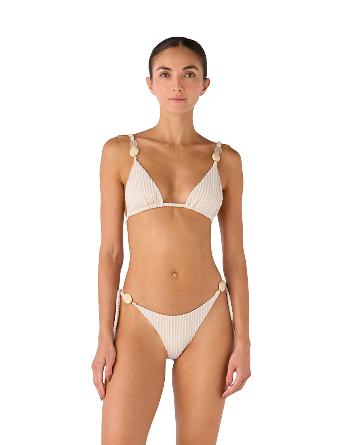 Top de Bikini Kuna Shell Ivory