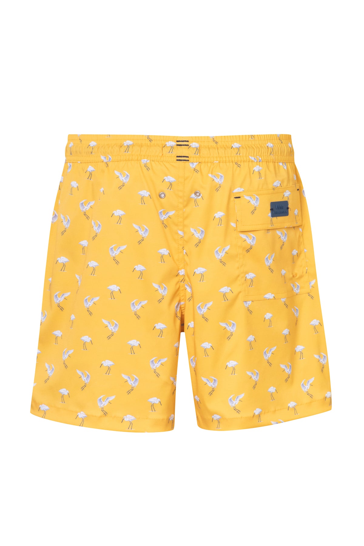 SWIM TRUNK LUCA 9 YELLOW PRINTED