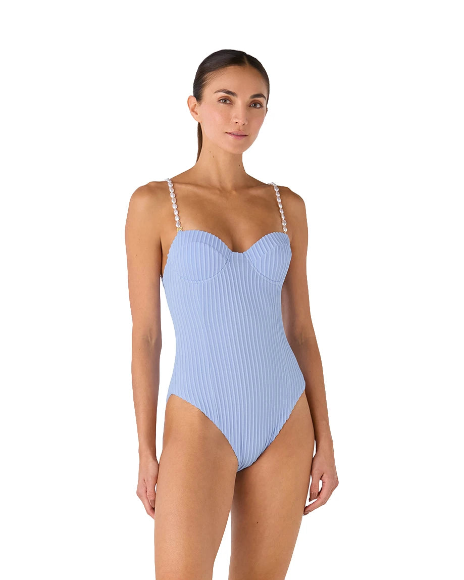 Vestido de Baño Entero Mare Shell Sky