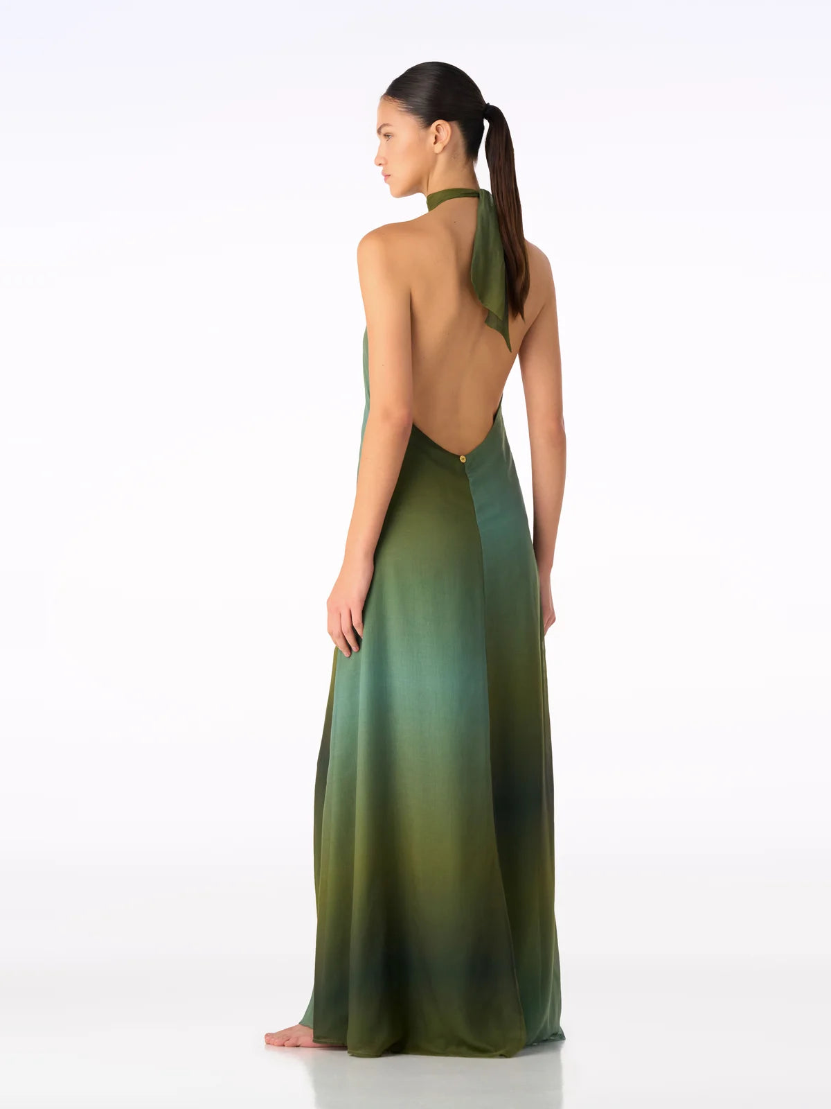 MIEL DRESS OMBRE GREEN