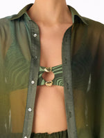 NUNA SHIRT OMBRE GREEN