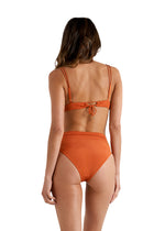 Top de Bikini Vane Rib Ice Tea