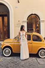 Vestido largo Roma Nilo Ivory