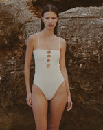 Vestido de Baño Entero Sol Shell Ivory