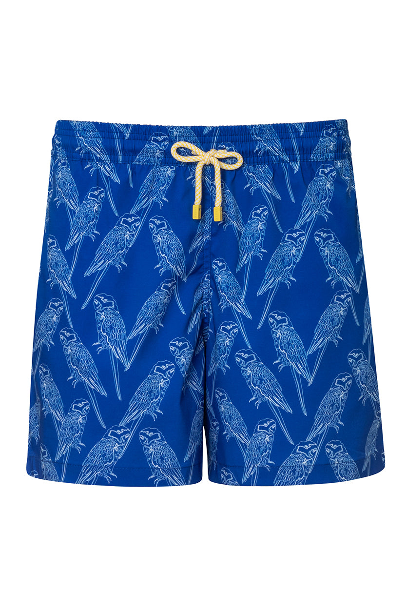 SWIM TRUNK BRUNO2 NAVY PRINTED