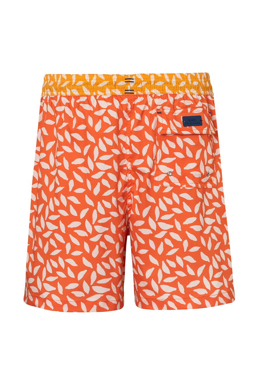 SWIM TRUNK CARMIN1 TANGERINE PRINTED