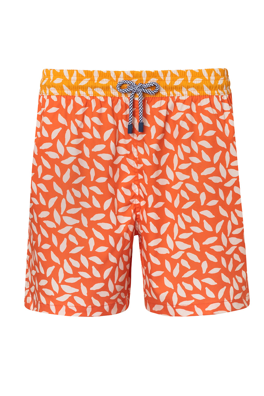 SWIM TRUNK CARMIN1 TANGERINE PRINTED