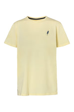 EMBROIDERED PARROT T-SHIRT BANANA