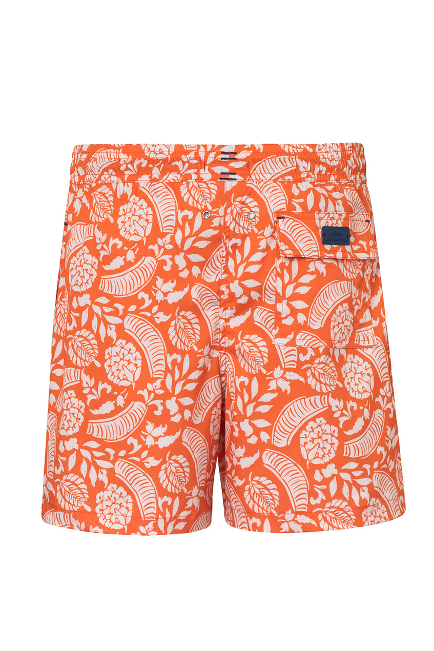 SWIM TRUNK GUAPI2 TANGERINE PRINTED