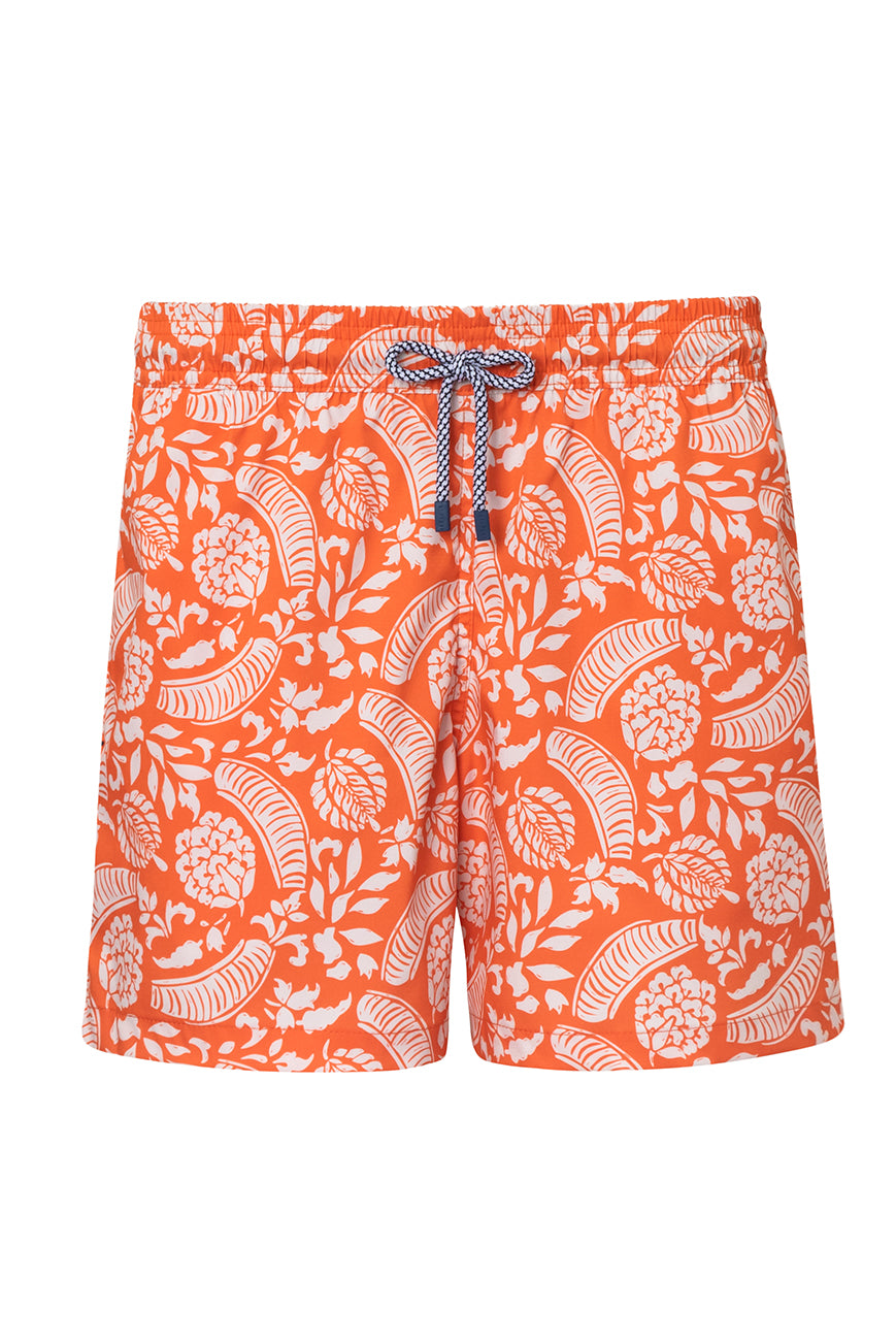 SWIM TRUNK GUAPI2 TANGERINE PRINTED